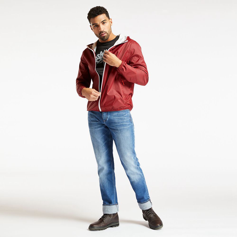 Chaquetas Timberland Hombre Mt. Franklin Waterproof Packable Shell Rojas - Chile ITV-724519